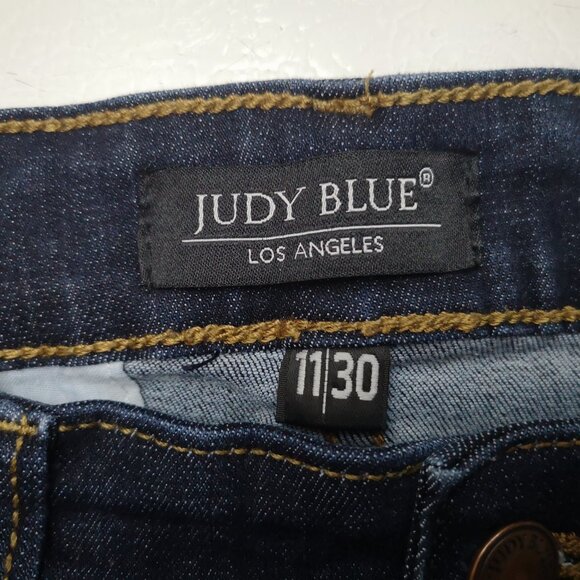 Judy Blue Los Angeles Ladies Size 11/30 Dark Wash Skinny Fit Jeans - Picture 3 of 15